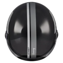 Kask otwarty MT STREET S RUNAWAY BLACK/SILVER czarny srebrny