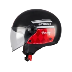 Kask otwarty MT STREET S RUNAWAY BLACK/RED czarny czerwony