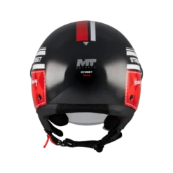 Kask otwarty MT STREET S RUNAWAY BLACK/RED czarny czerwony