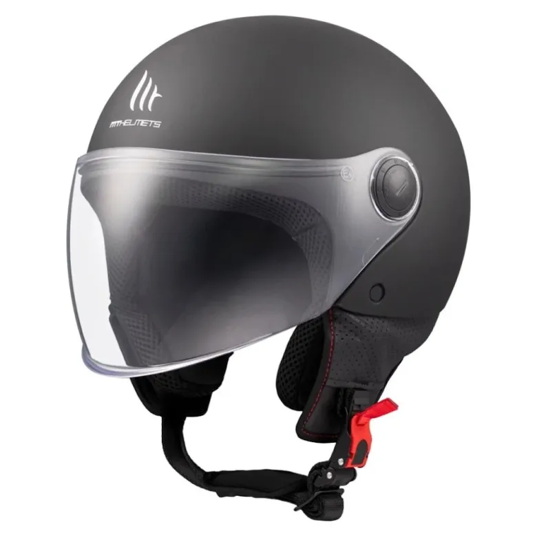 Kask otwarty MT STREET S SOLID MATT BLACK czarny mat