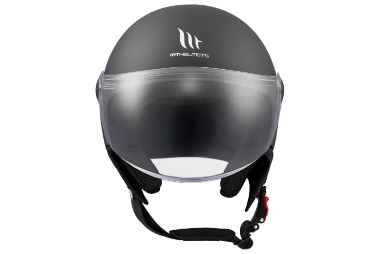 Kask otwarty MT STREET S SOLID MATT BLACK czarny mat