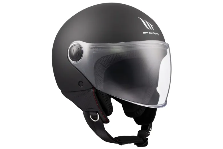 Kask otwarty MT STREET S SOLID MATT BLACK czarny mat