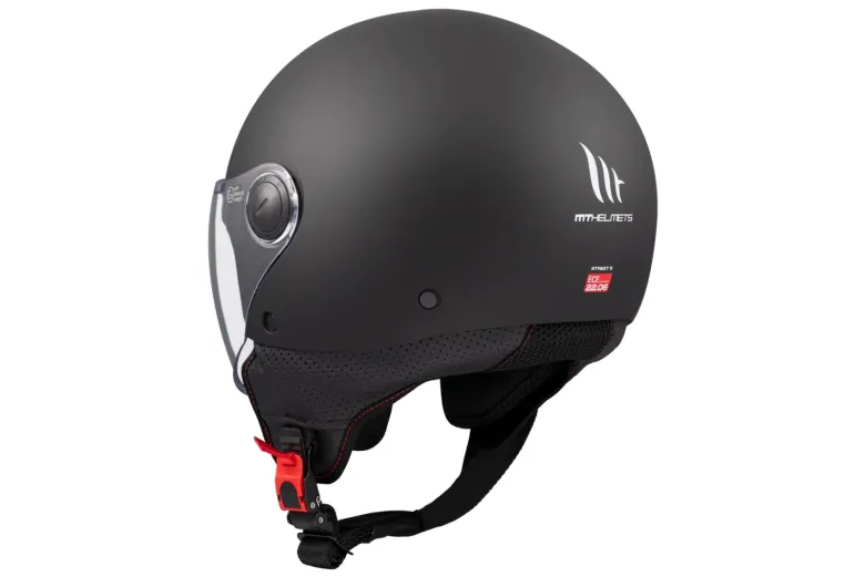 Kask otwarty MT STREET S SOLID MATT BLACK czarny mat