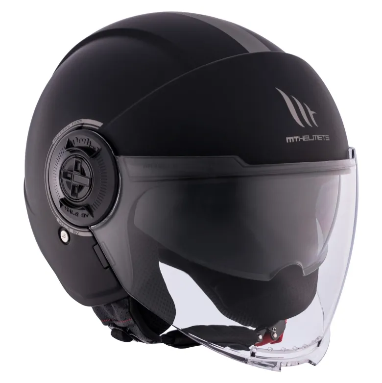 Kask otwarty MT VIALE SV S SOLID MATT BLACK czarny mat