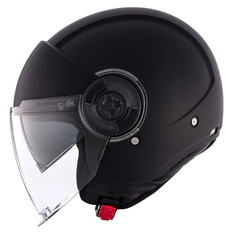 Kask otwarty MT VIALE SV S SOLID MATT BLACK czarny mat
