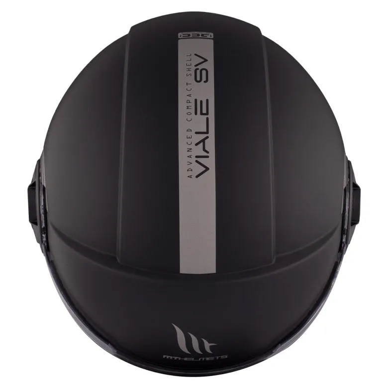 Kask otwarty MT VIALE SV S SOLID MATT BLACK czarny mat