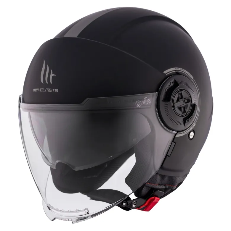 Kask otwarty MT VIALE SV S SOLID MATT BLACK czarny mat