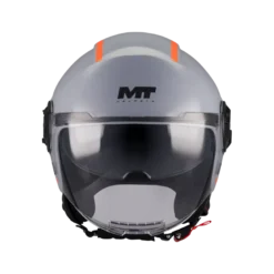 Kask otwarty MT VIALE SV S TASTY GREY/ORANGE szary pomarańczowy