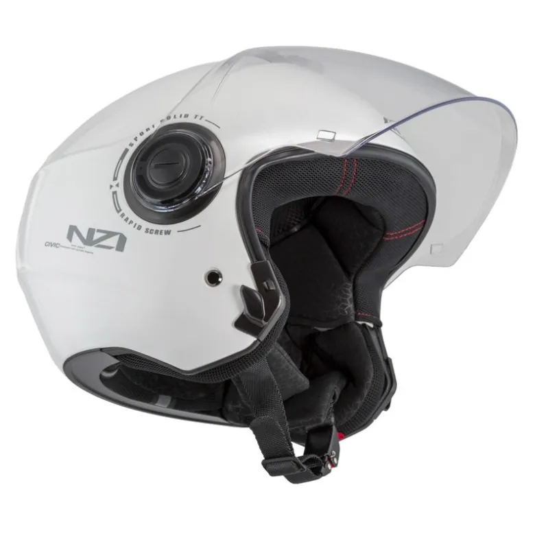Kask otwarty NZI CIVIC SOLID WHITE biały
