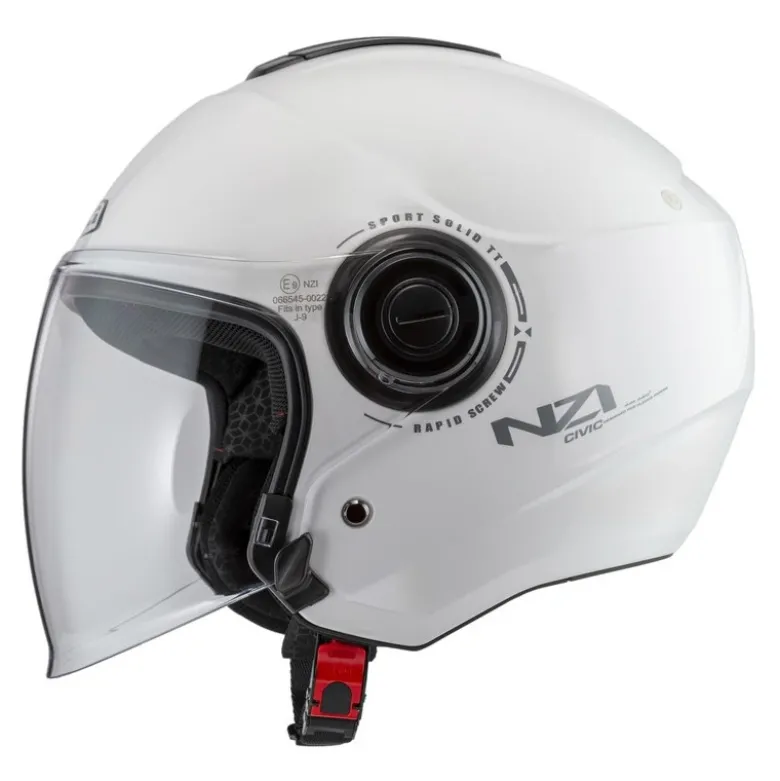 Kask otwarty NZI CIVIC SOLID WHITE biały