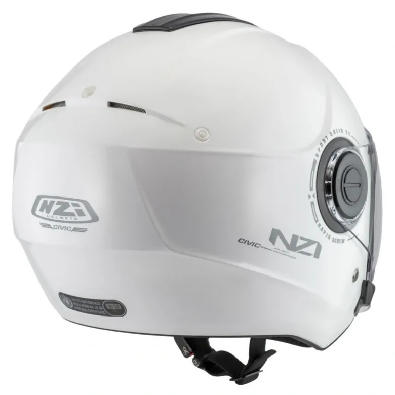 Kask otwarty NZI CIVIC SOLID WHITE biały