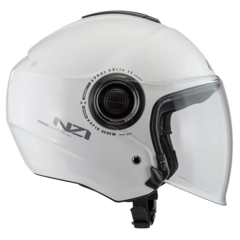 Kask otwarty NZI CIVIC SOLID WHITE biały