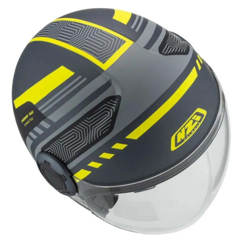 Kask otwarty NZI RINGWAY 2 DUO CONNECTED ANTRACITE GREY MATT szary
