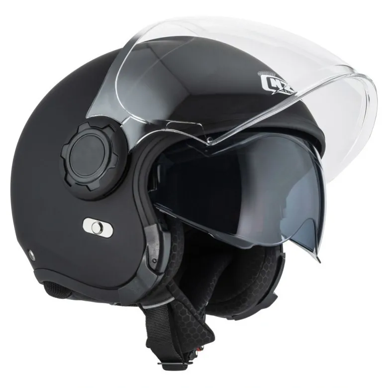 Kask otwarty NZI RINGWAY 2 DUO MATT BLACK czarny mat