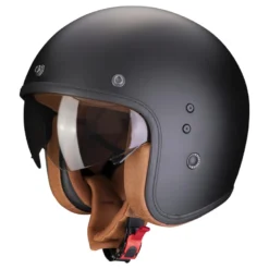 Kask otwarty SCORPION BELFAST EVO LUXE MATT BLACK czarny mat
