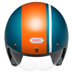 Kask otwarty SHOEI J.O 2 AVENTURE TC-2 niebieski pomarańczowy