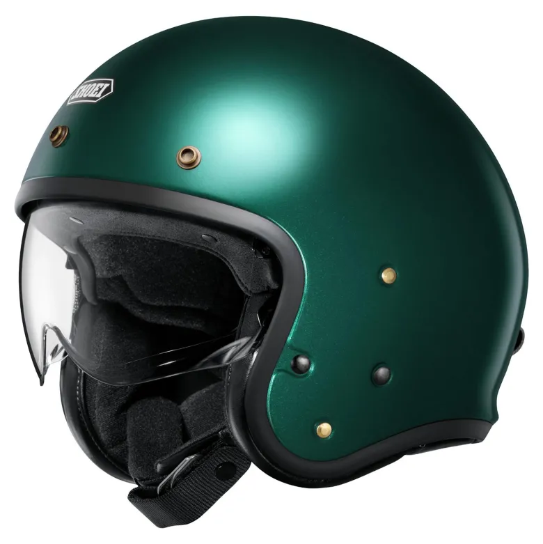 Kask otwarty SHOEI J.O 2 BRITISH GREEN zielony