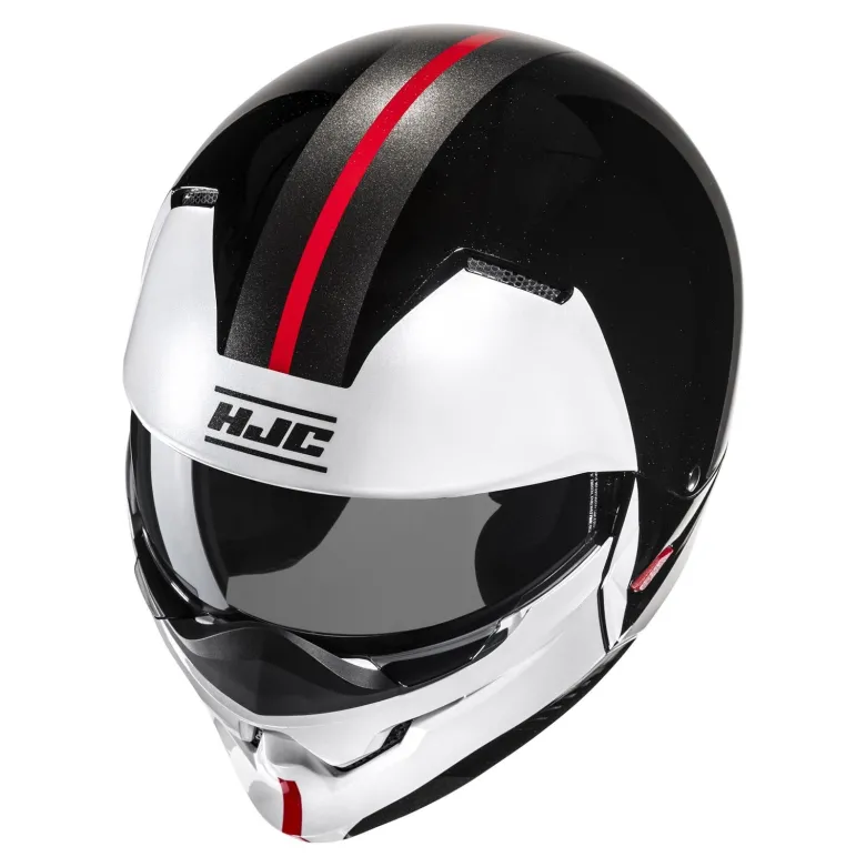 Kask otwarty z wpinaną szczęką HJC I20N VENA BLACK/WHITE czarny biały