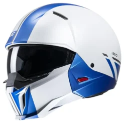 Kask otwarty z wpinaną szczęką HJC I20 BATOL WHITE/BLUE biały niebieski