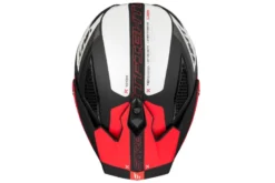 Kask otwarty z wpinaną szczęką MT STREETFIGHTER SV S TOTEM MATT PEARL RED czerwony szary czarny