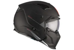 Kask otwarty z wpinaną szczęką MT STREETFIGHTER SV S SOLID MATT BLACK czarny mat