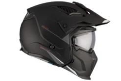 Kask otwarty z wpinaną szczęką MT STREETFIGHTER SV S SOLID MATT BLACK czarny mat