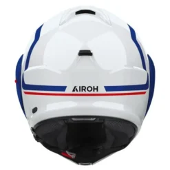Kask szczękowy AIROH MATHISSE II GENIUS BLUE RED GLOSS niebieski biały czerwony