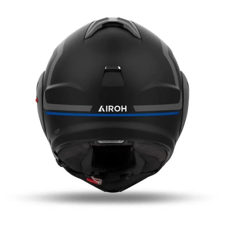 Kask szczękowy AIROH MATHISSE II GENIUS BLUE MATT niebieski szary czarny