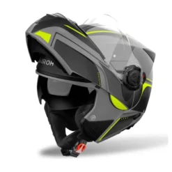 Kask szczękowy AIROH SPECKTRE LEAF YELLOW MATT żółty fluo szary