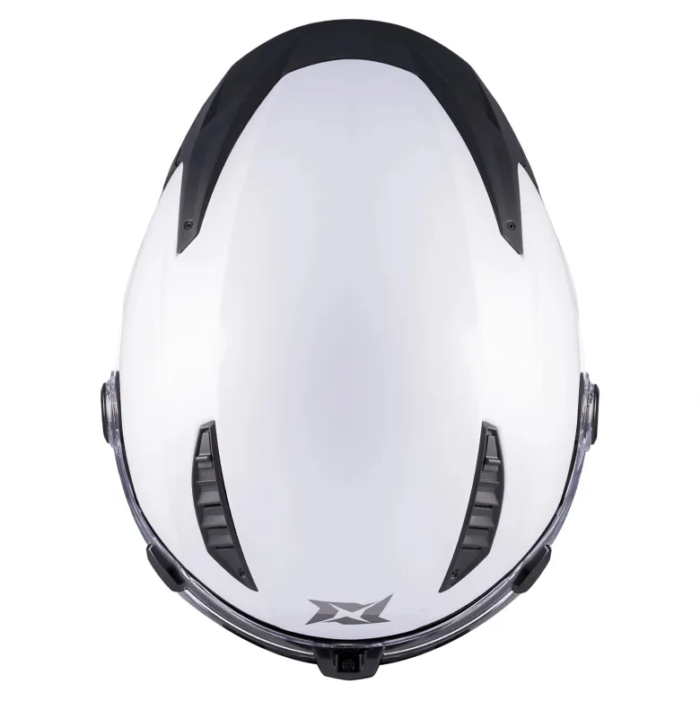 Kask szczękowy AXXIS GHOSTFIGHTER SV SOLID A0 PEARL WHITE GLOSS biały mat