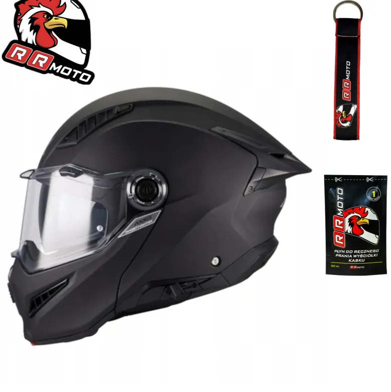 Kask szczękowy AXXIS GHOSTFIGHTER SV SOLID A1 MATT BLACK czarny mat