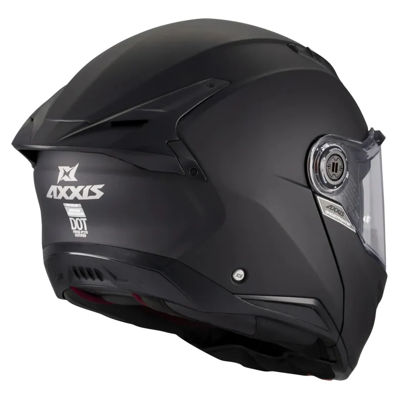Kask szczękowy AXXIS GHOSTFIGHTER SV SOLID A1 MATT BLACK czarny mat