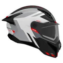 Kask szczękowy AXXIS GHOSTFIGHTER SV SLEEK A2 GLOSS szary grafitowy pomarańczowy fluo