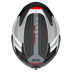 Kask szczękowy AXXIS GHOSTFIGHTER SV SLEEK A2 GLOSS szary grafitowy pomarańczowy fluo