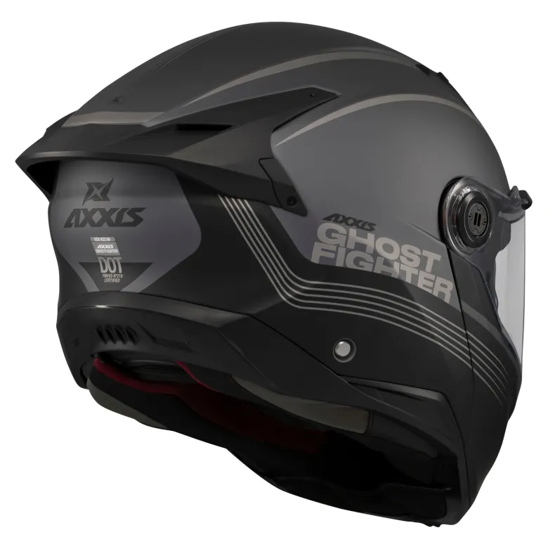 Kask szczękowy AXXIS GHOSTFIGHTER SV BITONE C12 MATT czarny szary