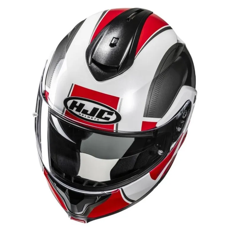 Kask szczękowy HJC C91N JYN WHITE/RED biały czerwony