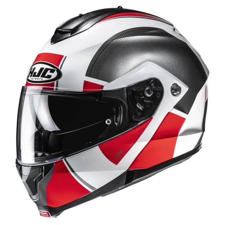 Kask szczękowy HJC C91N JYN WHITE/RED biały czerwony