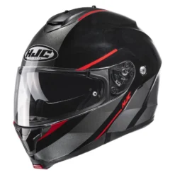 Kask szczękowy HJC C91 TERO BLACK/RED czarny grafitowy czerwony