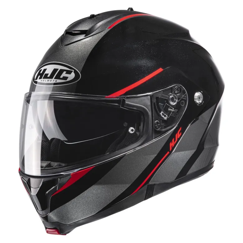 Kask szczękowy HJC C91 TERO BLACK/RED czarny grafitowy czerwony