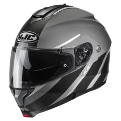 Kask szczękowy HJC C91 TERO BLACK/GREY szary czarny biały