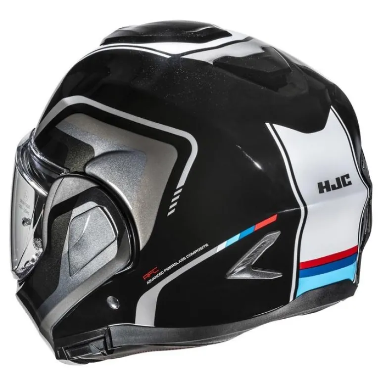Kask szczękowy HJC F100 REFF BLACK/WHITE czarny biały