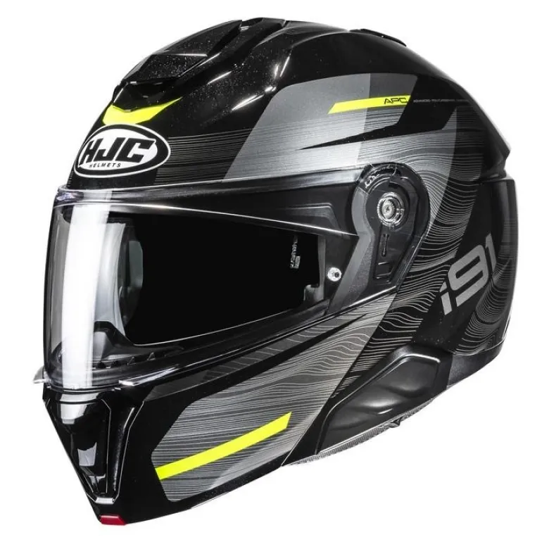 Kask szczękowy HJC I91 DUSK BLACK/YELLOW czarny żółty