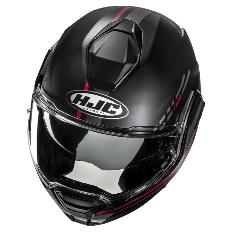 Kask szczękowy HJC I100 SYSMA BLACK/RED czarny czerwony