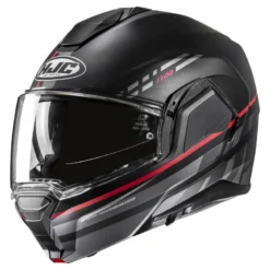 Kask szczękowy HJC I100 SYSMA BLACK/RED czarny czerwony