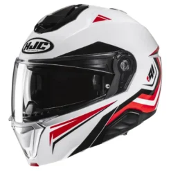 Kask szczękowy HJC I91 TRICUS WHITE/RED biały czerwony