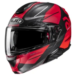 Kask szczękowy HJC RPHA 91 BLAT RED/BLACK czerwony czarny