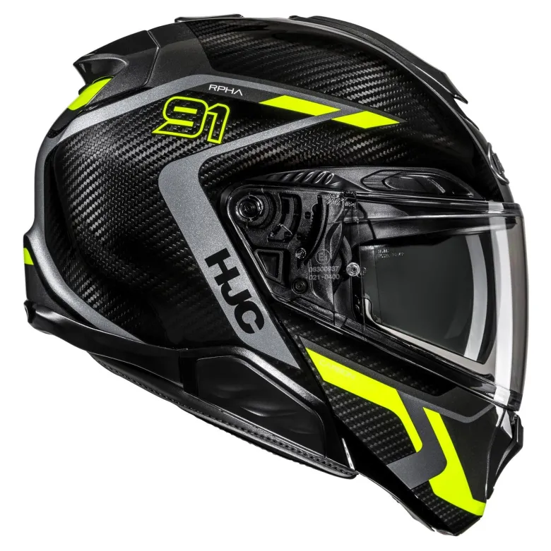 Kask szczękowy HJC RPHA 91 CARBON LAGOS BLACK/YELLOW czarny złoty