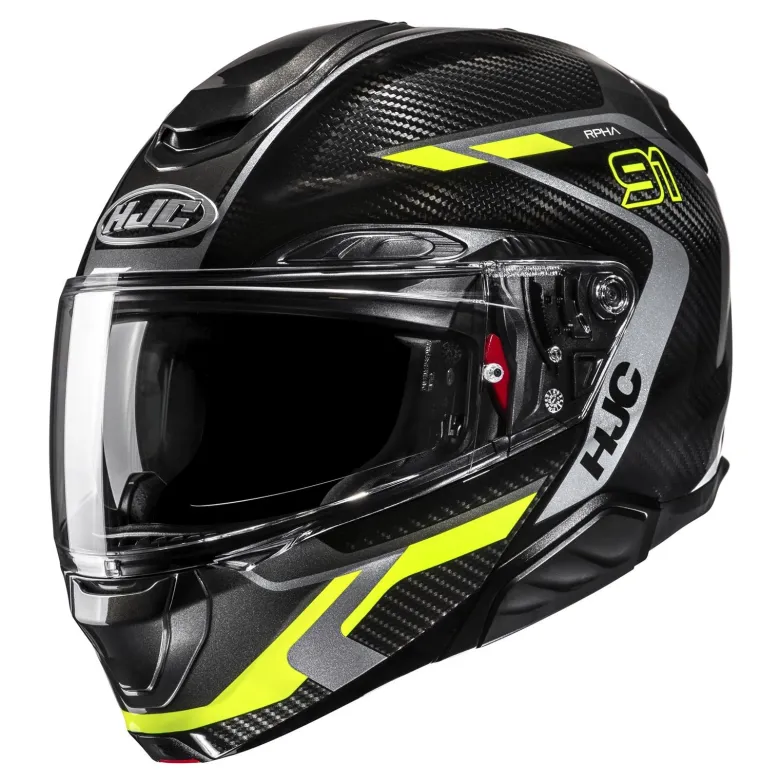 Kask szczękowy HJC RPHA 91 CARBON LAGOS BLACK/YELLOW czarny złoty