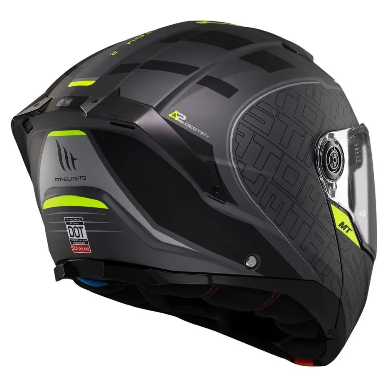 Kask szczękowy MT ATOM 2 SV DESTINY MATT BLACK/GREY
