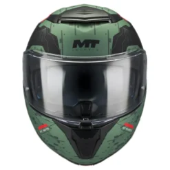 Kask szczękowy MT ATOM 2 SV HIGHLANDS GREY/FLUO zielony czarny czerwony